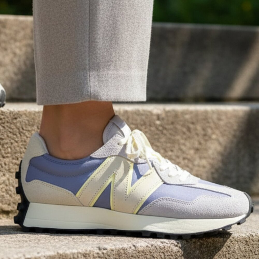New Balance 327 Womens Sneakers Shoes Casual * size 7 * Pearl Grey / Dust Blue